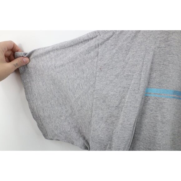 Vintage Y2K Nike Mens XL Distressed Travis Scott Mini Swoosh Striped T-Shirt - Picture 8 of 16